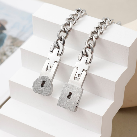 Zestaw Bransoletek dla Pary z Blokadą na stałe